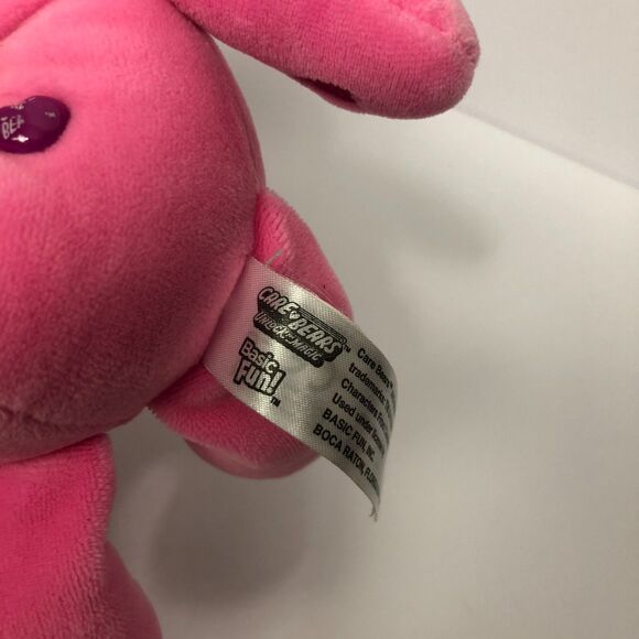 CHEER BEAR Care Bears Pink Classic Plush Toy Stuffed Animal Rainbow Small - Picture 3 of 3